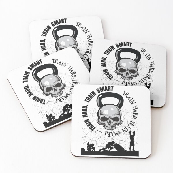Item preview, Train hard, train smart. Kettle ball skull with workout logo. designed and sold by claireseyeview.