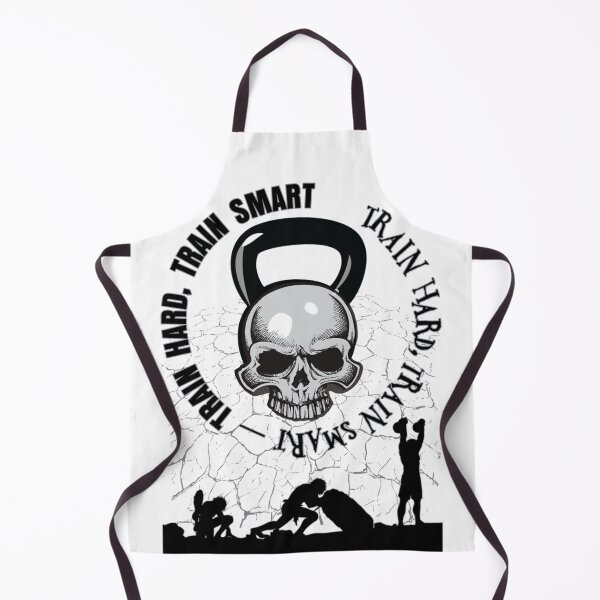 Item preview, Train hard, train smart. Kettle ball skull with workout logo. designed and sold by claireseyeview.