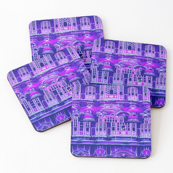 Item preview, Hawa Mahal, Jaipur, India Glitch Art Blue designed and sold by glitchhub.