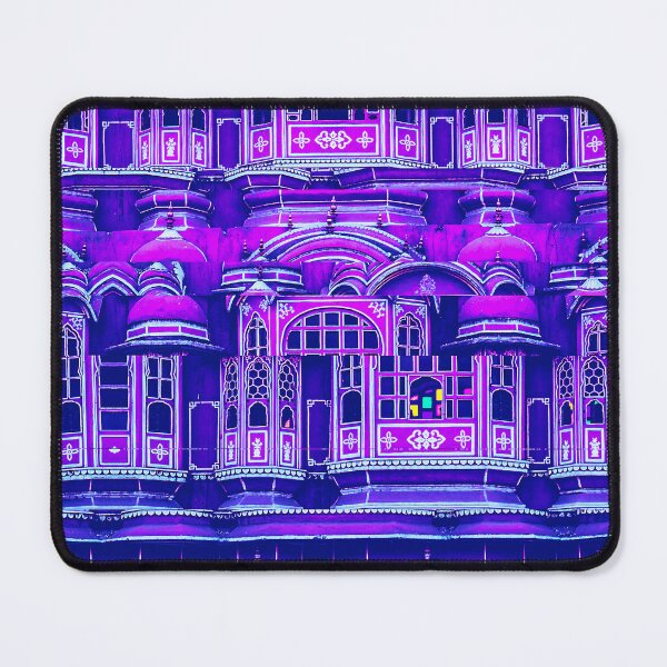 Item preview, Hawa Mahal, Jaipur, India Glitch Art Blue designed and sold by glitchhub.