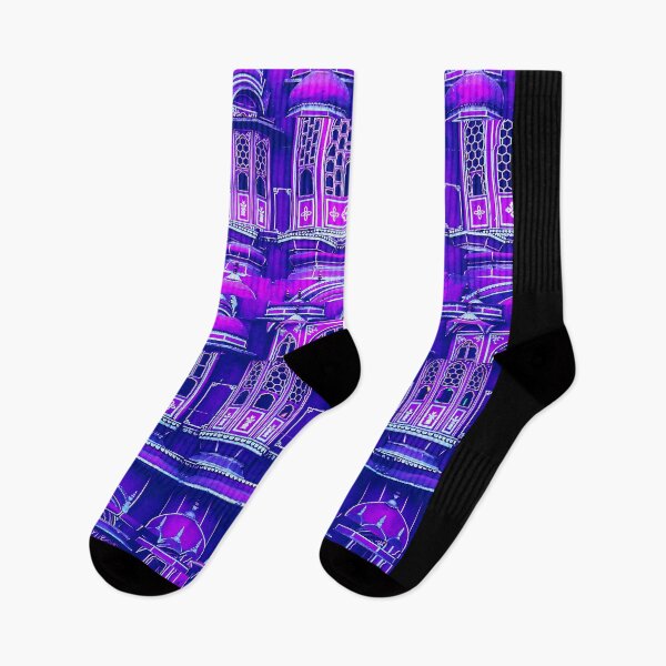 Item preview, Hawa Mahal, Jaipur, India Glitch Art Blue designed and sold by glitchhub.