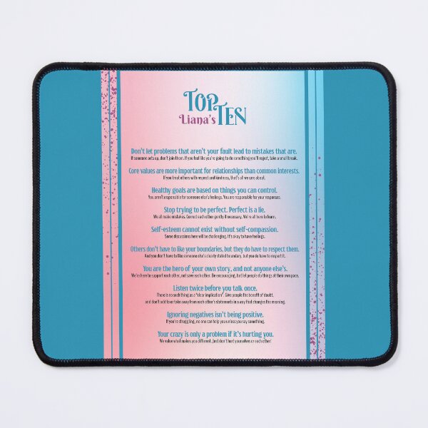 Item preview, Liana's Top Ten Phrases Pink designed and sold by Liana Kerzner.
