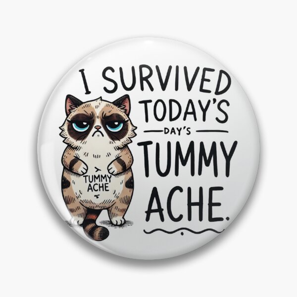 Item preview, I Survived Today's Tummy Ache T-Shirt designed and sold by BECCdesigns.