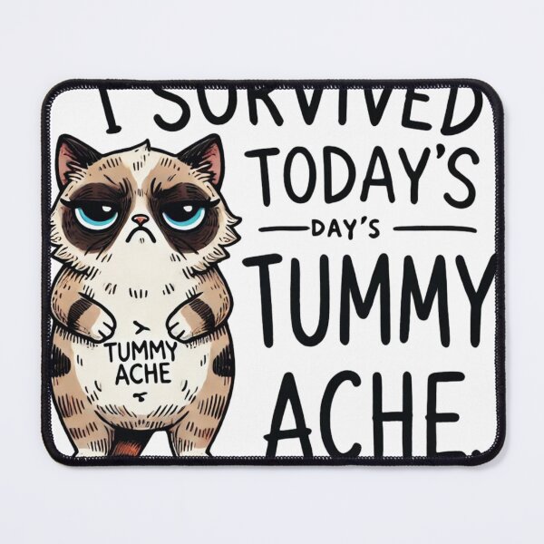 Item preview, I Survived Today's Tummy Ache T-Shirt designed and sold by BECCdesigns.