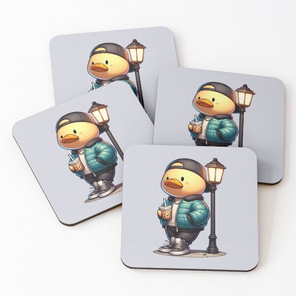 Item preview, Urban Duck with Bubble Tea at Night designed and sold by Kwanbaba21.