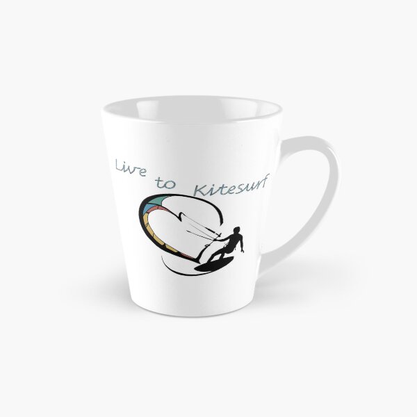 Item preview, Kitesurfing Heart Silhouette - Live to Kitesurf Design  designed and sold by StyleFused.