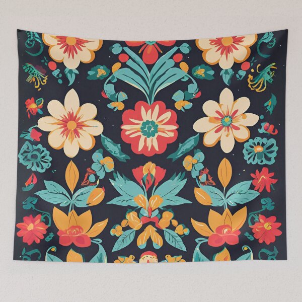 Item preview, Mexican watercolor in bloom designed and sold by Omarupattern51.