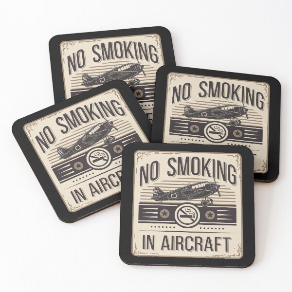 Item preview, No Smoking In Aircraft Sign designed and sold by zarshirts.