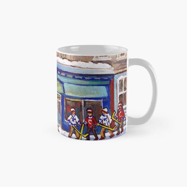 Item preview, WINTER STREETS MONTREAL ART CANADIAN HOCKEY SCENES C SPANDAU QUEBEC CORNER STORE MCGILL GHETTO designed and sold by Carole  Spandau.