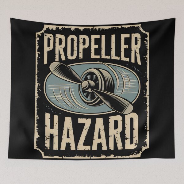 Item preview, Propeller Hazard Sign designed and sold by zarshirts.