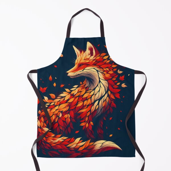 Item preview, Fox Made of Leaves, Ai Generated Art  designed and sold by ACC .