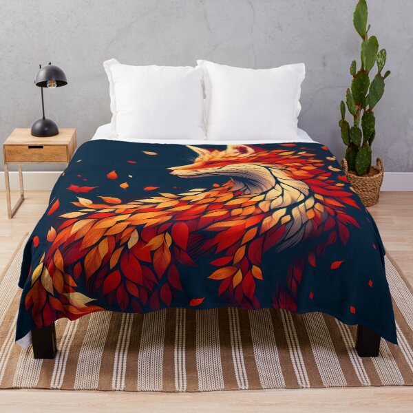 Item preview, Fox Made of Leaves, Ai Generated Art  designed and sold by ACC .