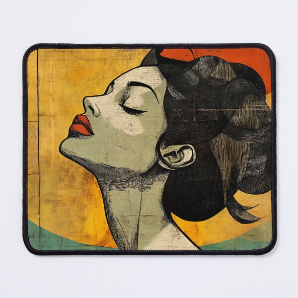 Item preview, Woman portrait illustration in collage style - strong woman, feminism, female empowerment designed and sold by NordicArtPrint.