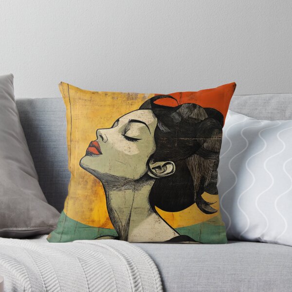 Item preview, Woman portrait illustration in collage style - strong woman, feminism, female empowerment designed and sold by NordicArtPrint.