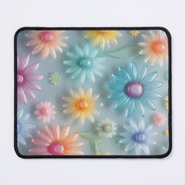 Item preview, Cheerful Translucent Pastel Flowers designed and sold by masabo.