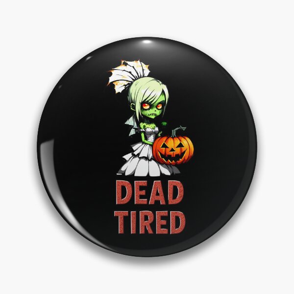 Item preview, Dead Tired: Zombie Bride & Halloween Pumpkin designed and sold by WitMeme.