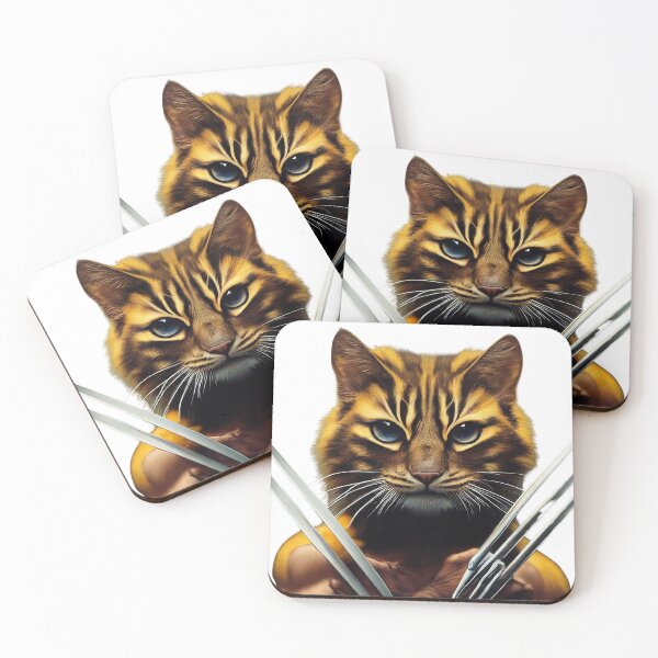 Item preview, Wolverine Movie Funny Cat Parody Merch for Comic Movie Fans designed and sold by iamme123.