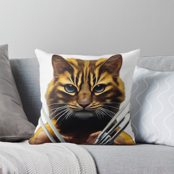 Item preview, Wolverine Movie Funny Cat Parody Merch for Comic Movie Fans designed and sold by iamme123.