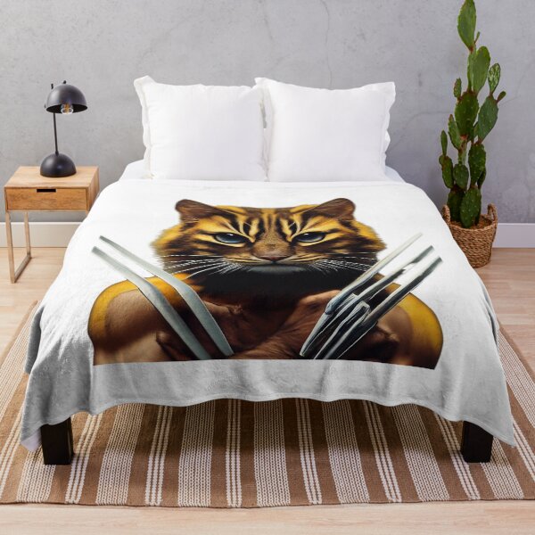 Item preview, Wolverine Movie Funny Cat Parody Merch for Comic Movie Fans designed and sold by iamme123.