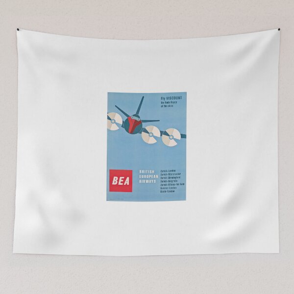 Item preview, Vintage travel poster for airline designed and sold by colliophoto.