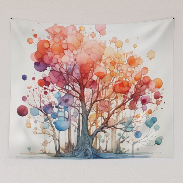 Item preview, dreamlike forest wall poster designed and sold by kusamono-art.