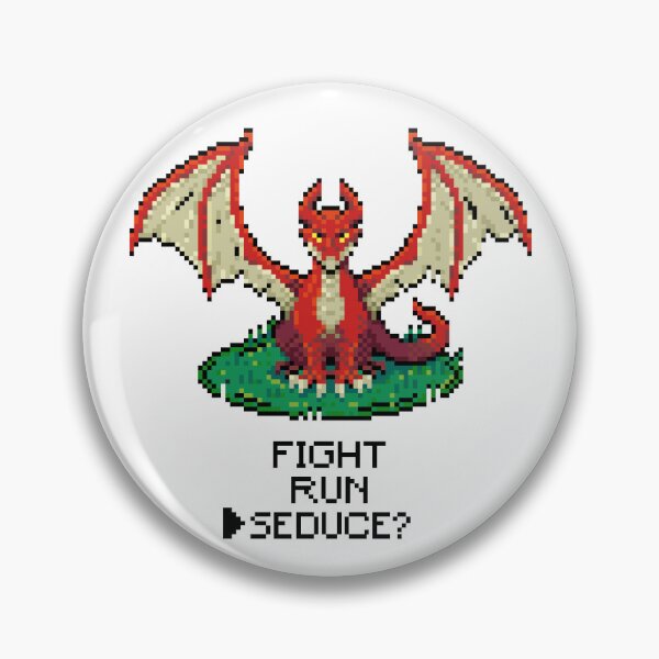 Item preview, Pixel Art Seduce the Dragon Retro RPG designed and sold by wolfkin-design.