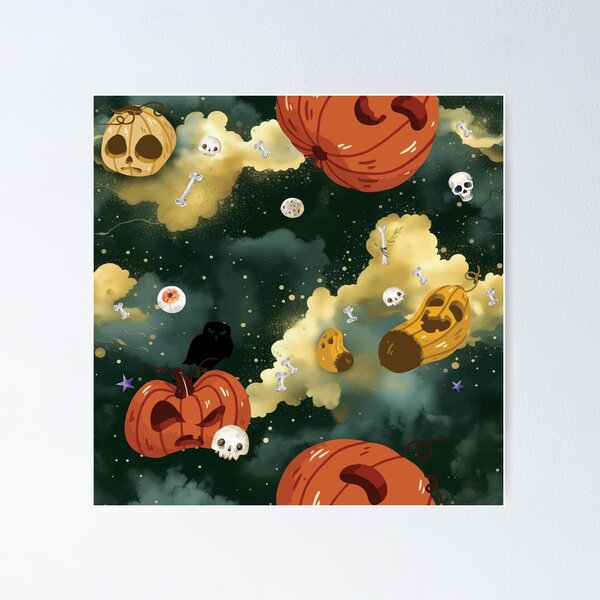 Item preview, Halloween pumpkin designed and sold by AN3CAFE.