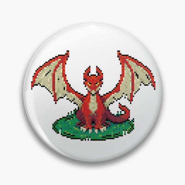 Item preview, Pixel Art Red Dragon Retro RPG designed and sold by wolfkin-design.