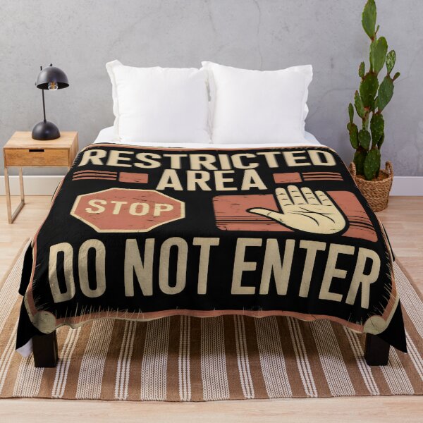 Item preview, Restricted Area Do Not Enter Sign designed and sold by zarshirts.