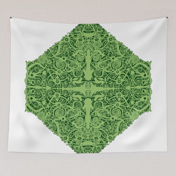Item preview, Green motif Borneo Kalimantan Indonesia designed and sold by agusterus.
