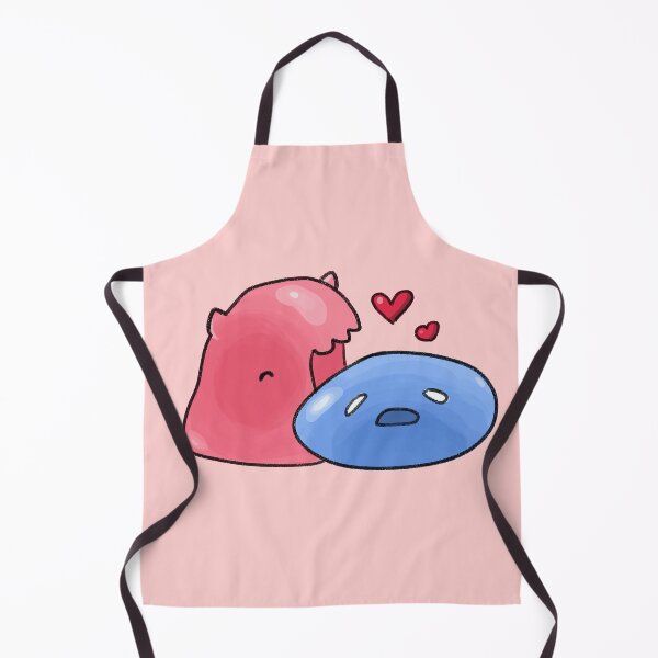Item preview, A pink cat slime and blue slime couple designed and sold by DuckhatsMcGee.
