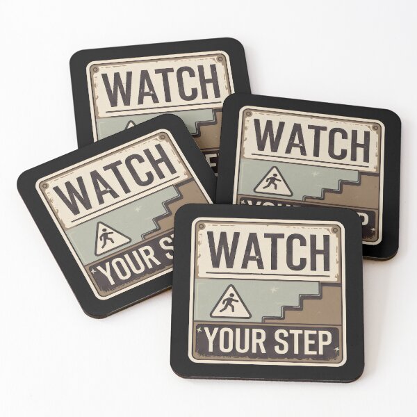 Item preview, Watch Your Step Sign designed and sold by zarshirts.