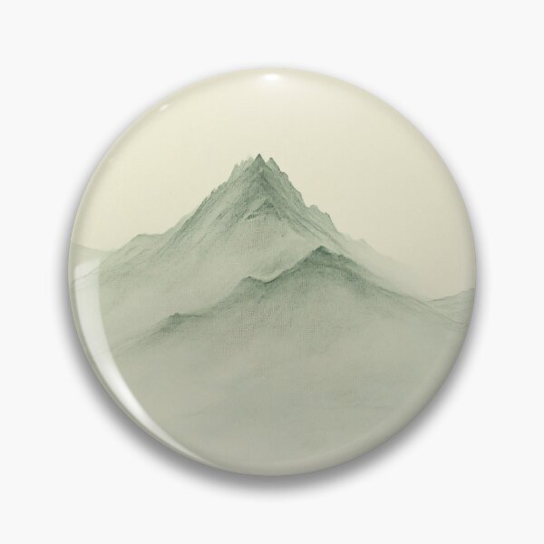 Item preview, mountain landscape, minimalist feng shui yoga designed and sold by kusamono-art.