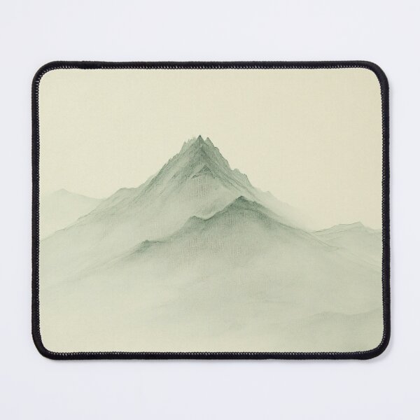 Item preview, mountain landscape, minimalist feng shui yoga designed and sold by kusamono-art.