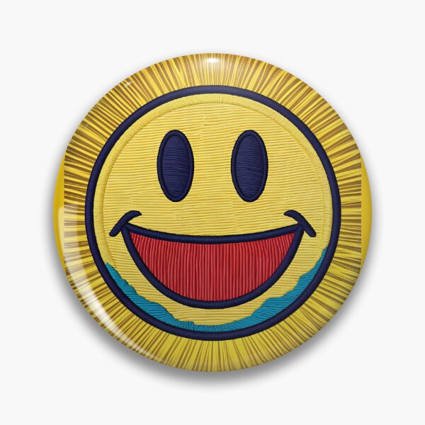 Item preview, Embroidered smiley face - Iconic Rave Culture Design" designed and sold by paulo silveira.
