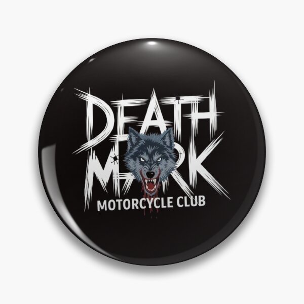 Item preview, Death Mark MC T-Shirt , Snarling Wolf , Barbed Wire Grunge Patch Design designed and sold by masteryStore.