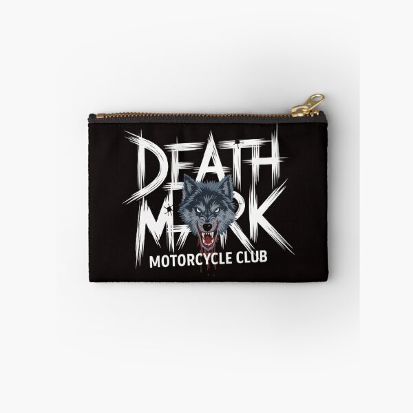 Item preview, Death Mark MC T-Shirt , Snarling Wolf , Barbed Wire Grunge Patch Design designed and sold by masteryStore.