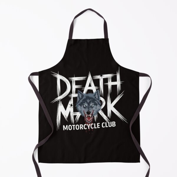 Item preview, Death Mark MC T-Shirt , Snarling Wolf , Barbed Wire Grunge Patch Design designed and sold by masteryStore.