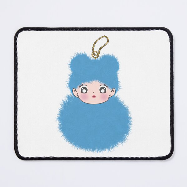 Item preview, Blue fluffy baby keychain. designed and sold by atika-atk.