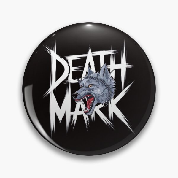 Item preview, Death Mark MC T-Shirt , Snarling Wolf , Barbed Wire Grunge Patch Design designed and sold by masteryStore.