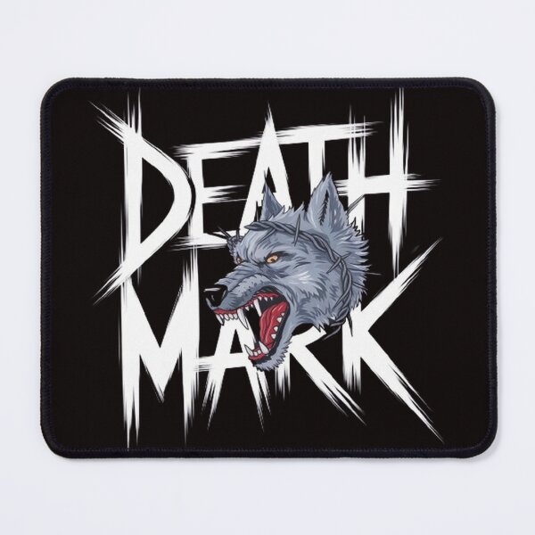 Item preview, Death Mark MC T-Shirt , Snarling Wolf , Barbed Wire Grunge Patch Design designed and sold by masteryStore.