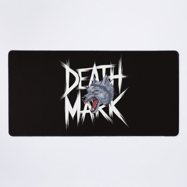 Item preview, Death Mark MC T-Shirt , Snarling Wolf , Barbed Wire Grunge Patch Design designed and sold by masteryStore.