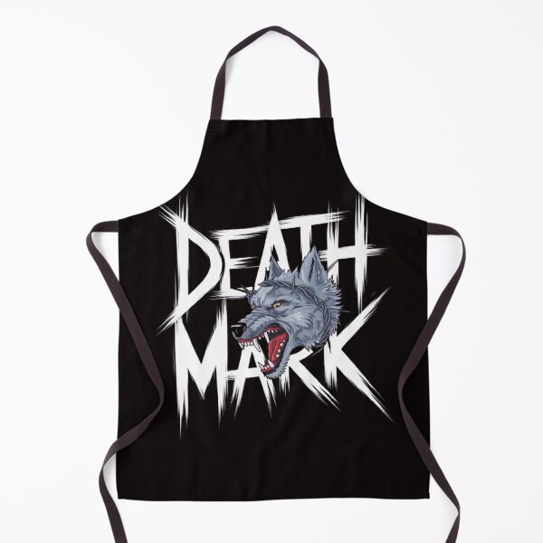 Item preview, Death Mark MC T-Shirt , Snarling Wolf , Barbed Wire Grunge Patch Design designed and sold by masteryStore.