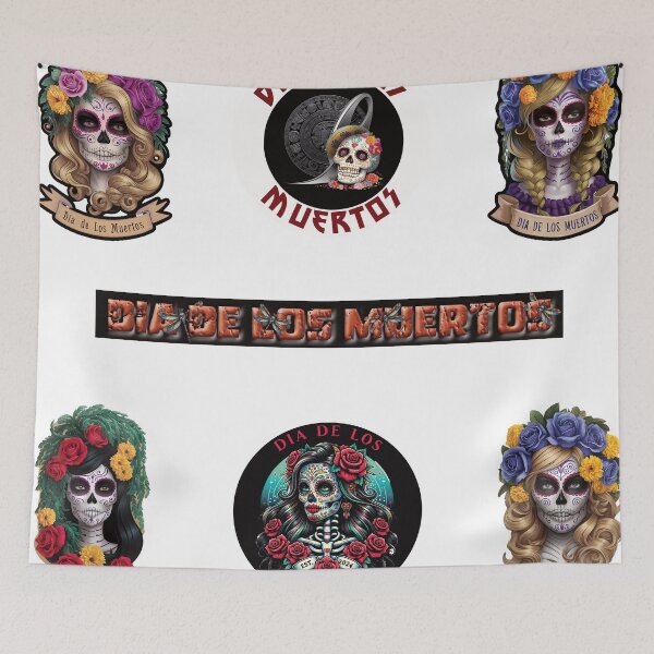 Item preview, DIA DE LOS MUERTOS66697274b727b STICKERPACK designed and sold by Geno59l.