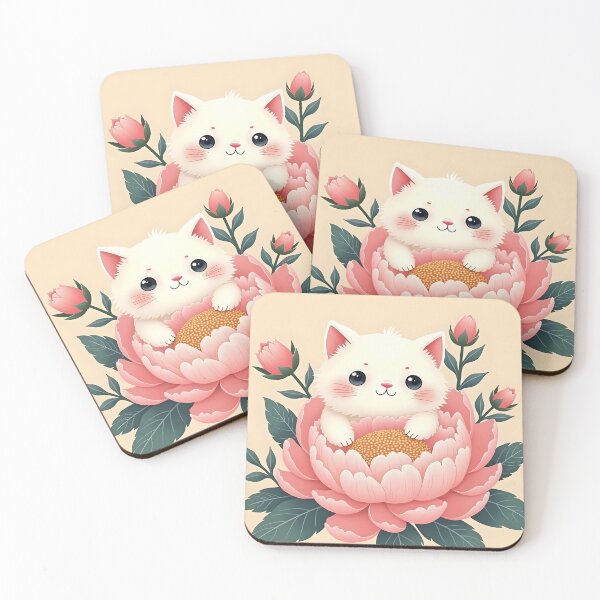 Item preview, Cute Kitty  Peony designed and sold by SoniaSarkali.