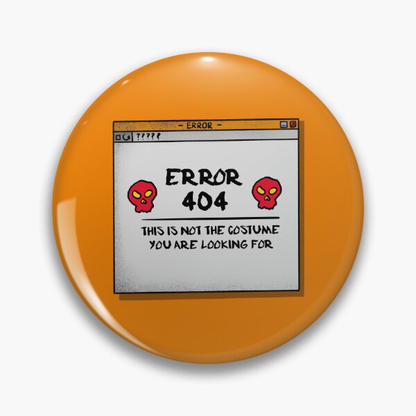 Item preview, Error 404, This is not the costume you are looking for - Tech Halloween designed and sold by Circle-Cats.