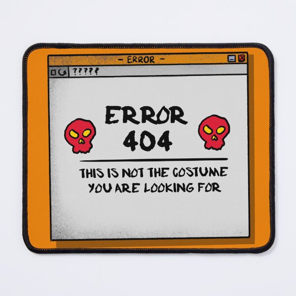 Item preview, Error 404, This is not the costume you are looking for - Tech Halloween designed and sold by Circle-Cats.