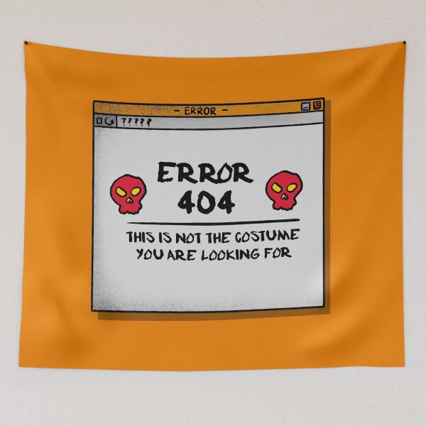 Item preview, Error 404, This is not the costume you are looking for - Tech Halloween designed and sold by Circle-Cats.