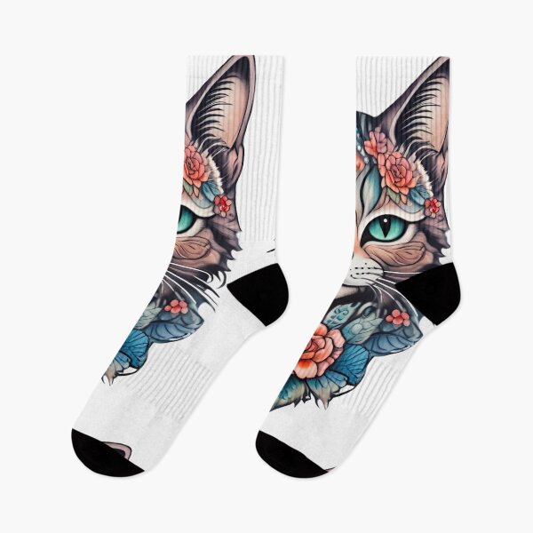 Artikelvorschau, Katzentattoo entworfen und verkauft von MatrixTattoo.