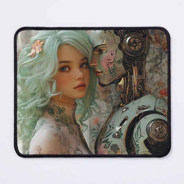 Item preview, Rococo & AI: A Dance Across Time (Mint Green I) designed and sold by DeenaZoeyFusion.